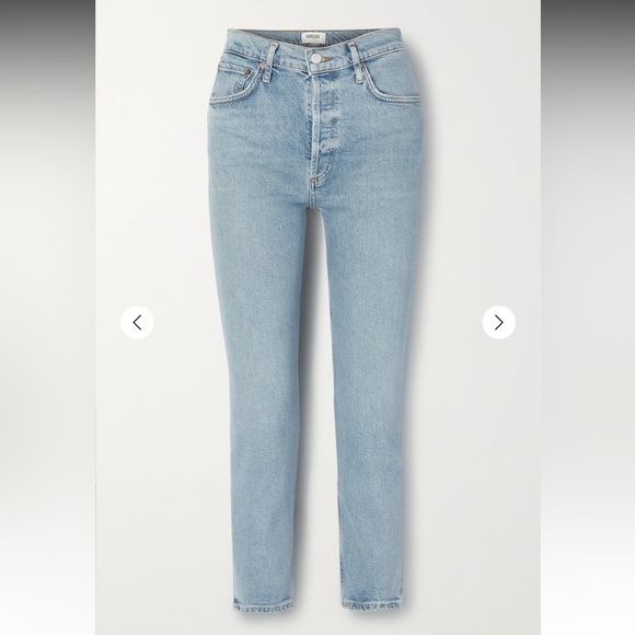 🆕 AGOLDE Riley High-Rise Straight Cropped Jeans - Picture 4 of 5